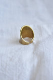 Hammered Gold Statement Ring