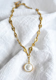 Chunky Chain Freshwater Pearl Necklace