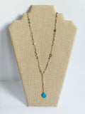 Turquoise Drop Pendant Necklace