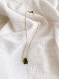 Green Tourmaline Pendant Necklace